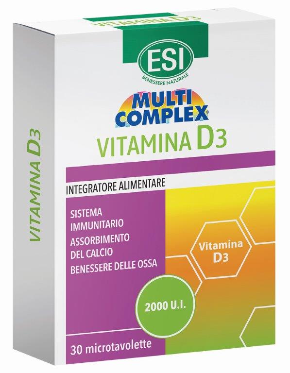 ESI MULTICOMPLEX VITAMINA D3 30 TAVOLETTE - farmachicca