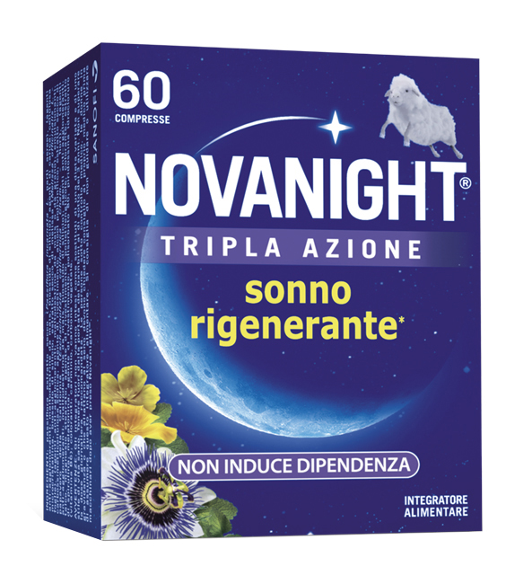 NOVANIGHT TRIPLA AZIONE SONNO RIGENERANTE 60 COMPRESSE - farmachicca