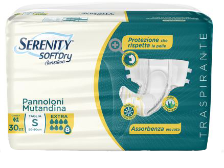 SERENITY PANNOLONE MUTANDINA SD SENSITIVE EXTRA TAGLIA L 30 PEZZI - farmachicca