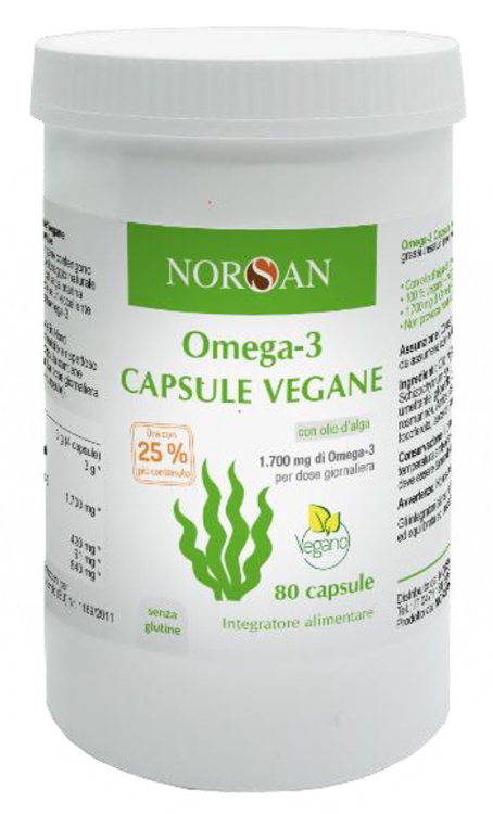 NORSAN OMEGA 3 VEGANO 80 CAPSULE - farmachicca