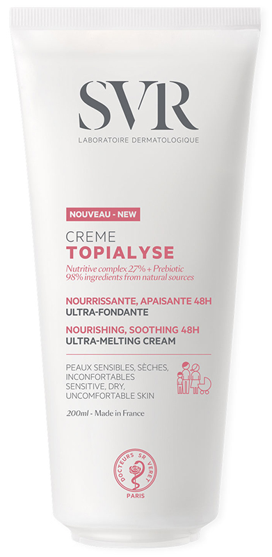 TOPIALYSE CREME NOURISHING SOOTHING 48H ULTRA MELTING PELLE SECCA E SENSIBILE 200 ML - farmachicca