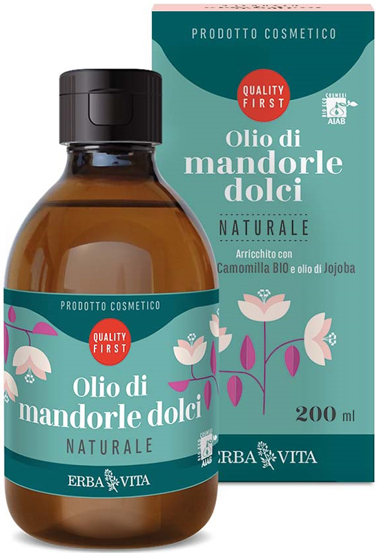 OLIO DI MANDORLE DOLCI NATURALE 200 ML - farmachicca