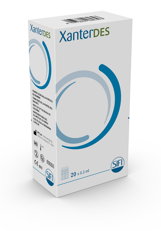 XANTERDES SOLUZIONE OFTALMICA 20 FLACONCINI MONODOSE DA 0,3 ML - farmachicca