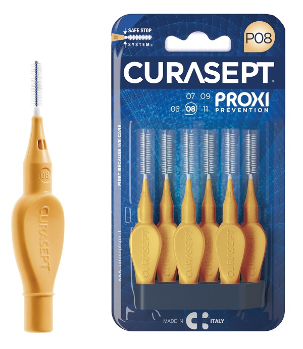 CURASEPT PROXI P08 ARANCIO CHIARO 6 PEZZI - farmachicca