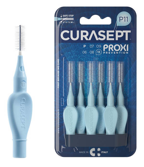 CURASEPT PROXI P11 AZZURRO/LIGHT BLUE 6 PEZZI - farmachicca
