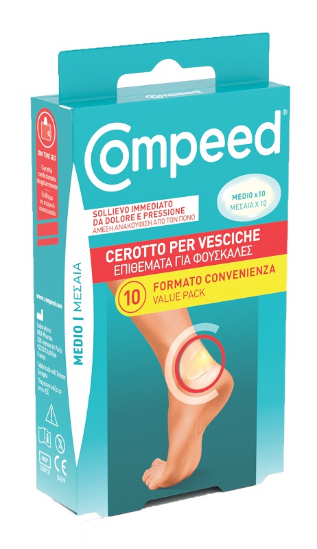 CEROTTI COMPEED PER VESCICHE MEDIO 10 PEZZI CARTON - farmachicca