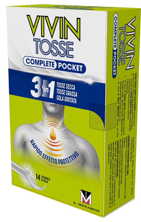 VIVIN TOSSE COMPLETE POCKET 14 STICK PACK DA 10 ML - farmachicca
