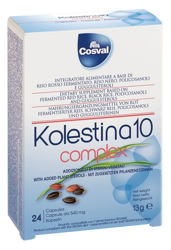 KOLESTINA 10 COMPLEX 24 CAPSULE NUOVA FORMULA - farmachicca