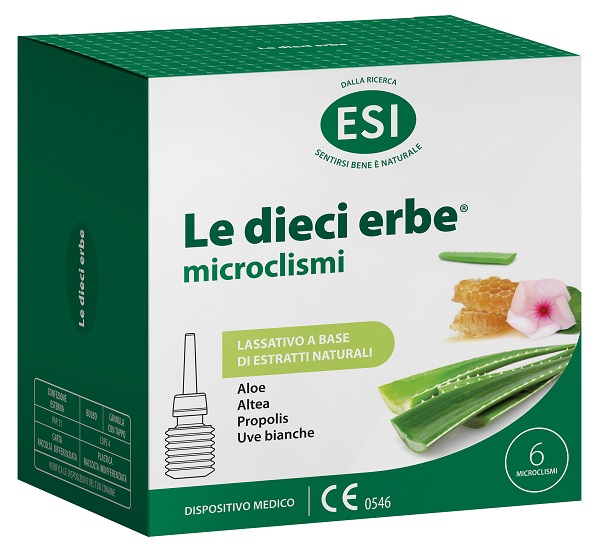 ESI LE DIECI ERBE MICROCLISMI 6 PEZZI - farmachicca