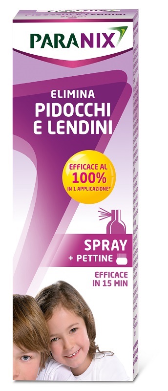 TRATTAMENTO PIDOCCHI E LENDINI PARANIX SPRAY 100 ML + PETTINE - farmachicca