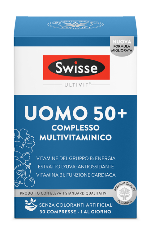 SWISSE MULTIVITAMINICO UOMO 50+ 30 COMPRESSE - farmachicca