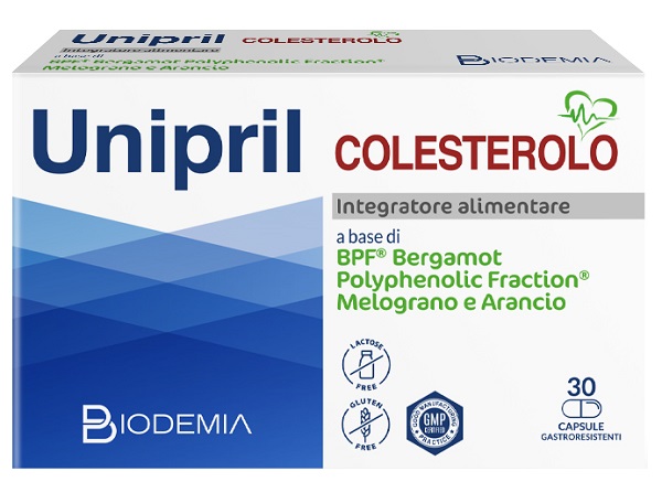 UNIPRIL COLESTEROLO 30 CAPSULE GASTRORESISTENTI - farmachicca