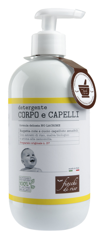 FIOCCHI DI RISO DETERGENTE CORPO/CAPELLI CAMOMILLA 400 ML - farmachicca