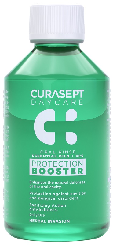 CURASEPT DAYCARE COLLUTORIO PROTECTION BOOSTER HERBAL INVASION 500 ML - farmachicca