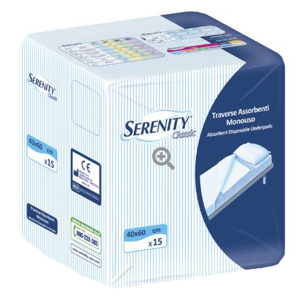 TRAVERSA SERENITY CLASSIC SUPER 40X60 CM 30 PEZZI - farmachicca