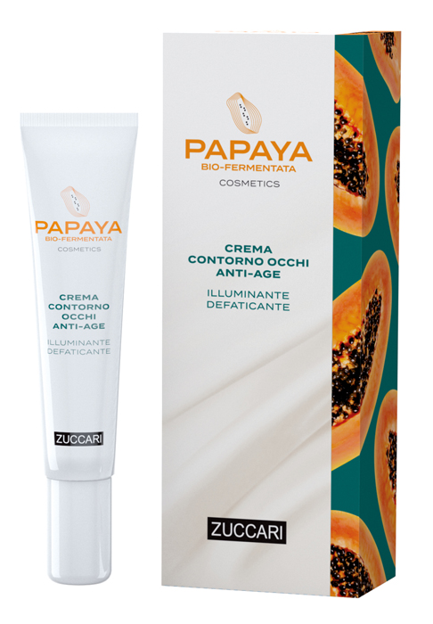 PAPAYA COSMETICS CREMA CONTORNO OCCHI ANTI-AGE ILLUMINANTE DEFATICANTE 18 ML - farmachicca