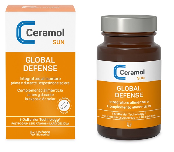 CERAMOL GLOBAL DEFENSE 30 COMPRESSE - farmachicca