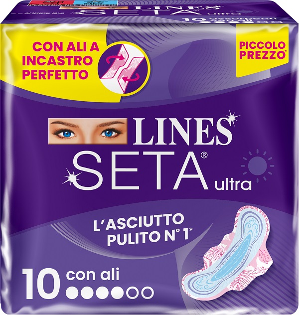 LINES SETA ULTRA ASSORBENTI ALI DWCT 10 PEZZI - farmachicca
