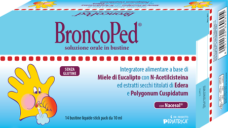 BRONCOPED SOLUZIONE ORALE 14 BUSTINE STICK PACK DA 10 ML - farmachicca