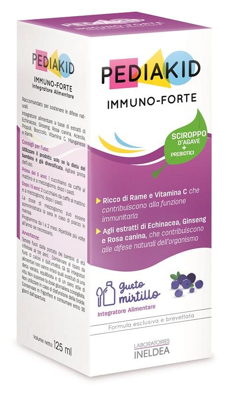 PEDIAKID IMMUNO FORTE SCIROPPO 125 ML - farmachicca