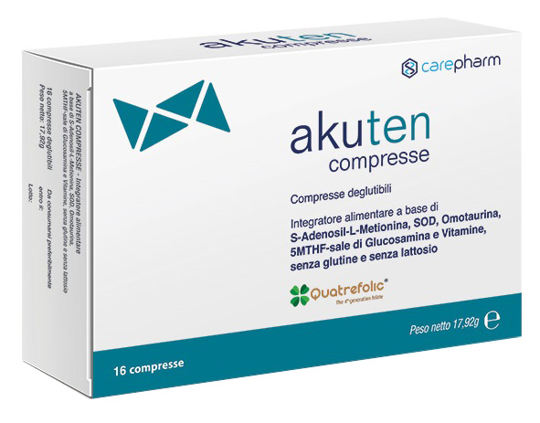 AKUTEN 16 COMPRESSE DEGLUTIBILI SENZA GLUTINE E LATTOSIO - farmachicca