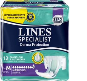 PANNOLONE MUTANDINA LINES SPECIALIST DERM AP L 12 PEZZI - farmachicca
