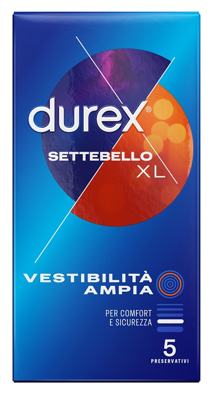 PROFILATTICO DUREX SETTEBELLO XL 5 PEZZI - farmachicca