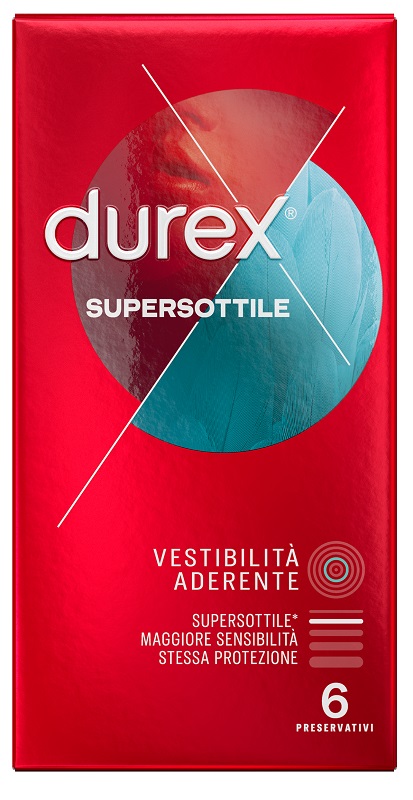 PROFILATTICO DUREX SUPERSOTTILE CLOSE FIT 6 PEZZI - farmachicca