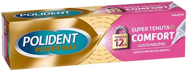 CREMA ADESIVA PROTESI DENTALI POLIDENT POWER MAX SUPER TENUTA+COMFORT 70 G - farmachicca