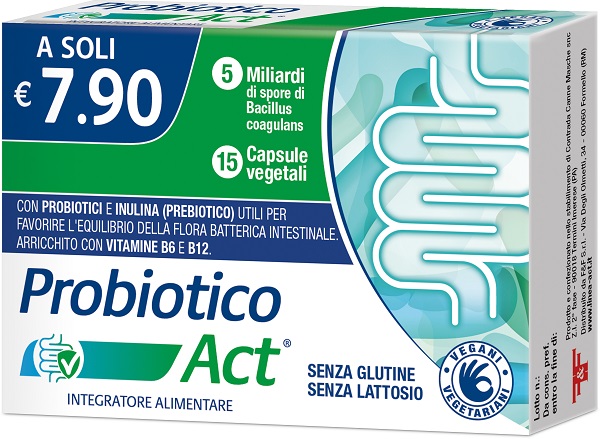 PROBIOTICO ACT 15 CAPSULE VEGETALI - farmachicca