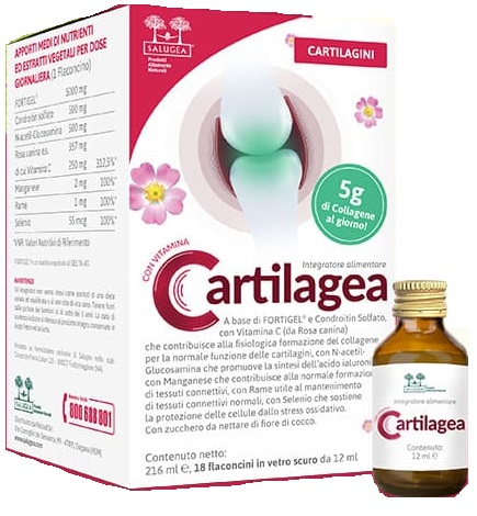 CARTILAGEA SALUGEA 18 FLACONCINI DA 12 ML - farmachicca