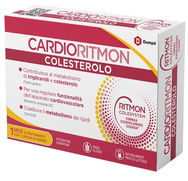 CARDIORITMON COLESTEROLO 30 CAPSULE - farmachicca