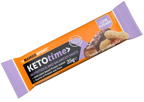KETOTIME BAR ROASTED PEANUT 35 G - farmachicca