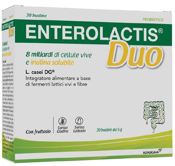 ENTEROLACTIS DUO INULINA 20 BUSTINE 5 G - farmachicca