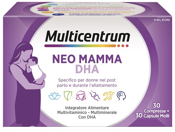 MULTICENTRUM NEO MAMMA DHA 30 COMPRESSE + 30 CAPSULE MOLLI - farmachicca