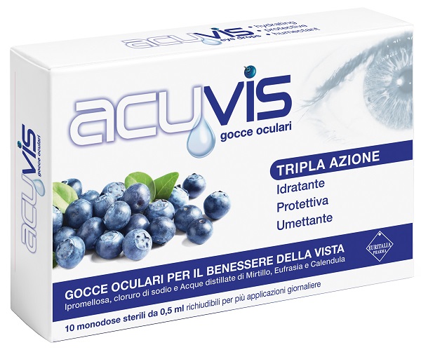 GOCCE OCULARI ACUVIS 10 FLACONCINI 0,5 ML - farmachicca
