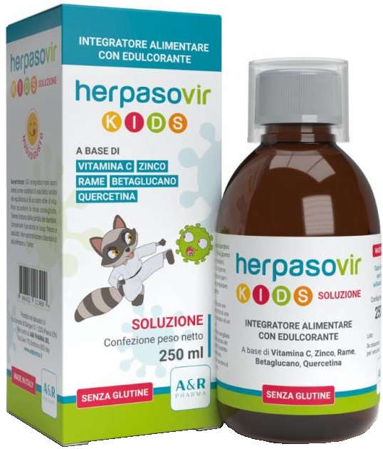HERPASOVIR KIDS SOLUZIONE RT 250 ML - farmachicca