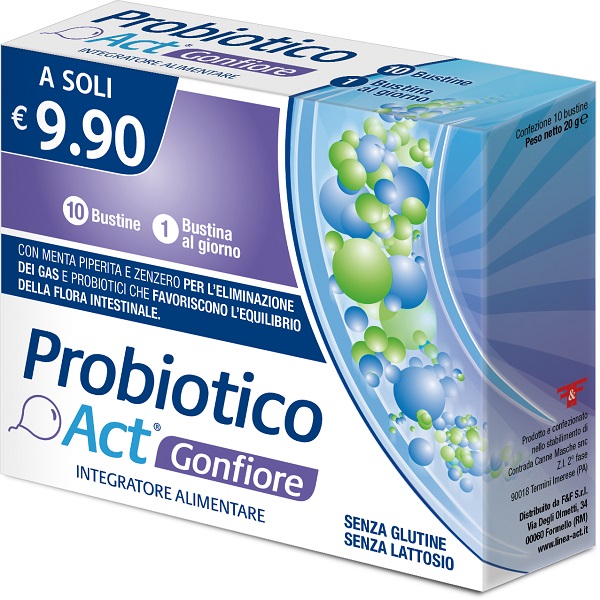 PROBIOTICO ACT GONFIORE 10 BUSTINE - farmachicca
