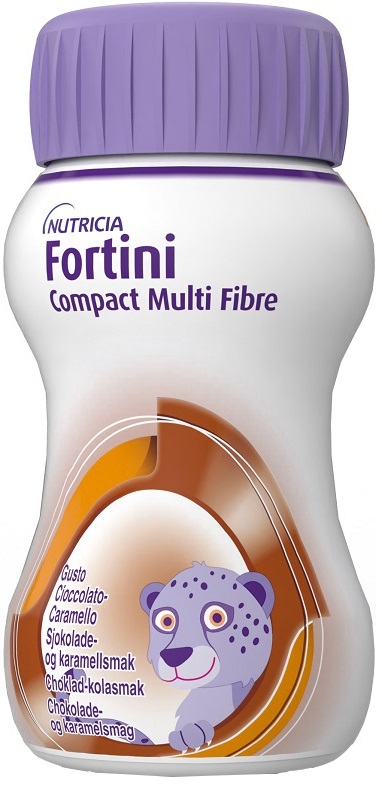 FORTINI COMPACT MULTI FIBRE CIOCCOLATO CARAMELLO 4 BOTTIGLIE DA 125 ML - farmachicca
