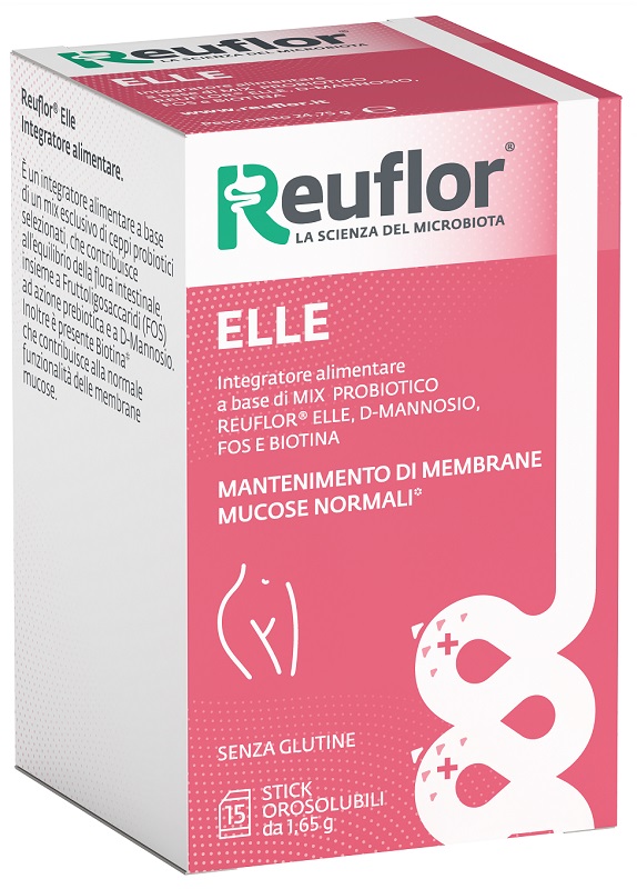 REUFLOR ELLE 15 STICK OROSOLUBILI DA 1,65 G SENZA GLUTINE - farmachicca
