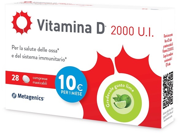 VITAMINA D 2000UI 28 COMPRESSE MASTICABILI - farmachicca