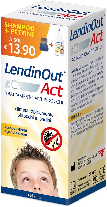 LENDINOUT ACT ANTIPIDOCCHI 150 ML - farmachicca