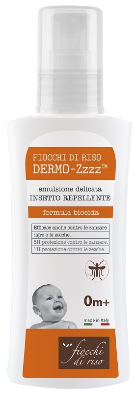 FIOCCHI DI RISO DERMO ZZZZ EMULSIONE DELICATA REPELLENTE 0 MESI + 100 ML - farmachicca
