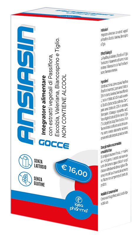 ANSIASIN GOCCE 30 ML SENZA LATTOSIO SENZA GLUTINE NON CONTIENE ALCOOL - farmachicca