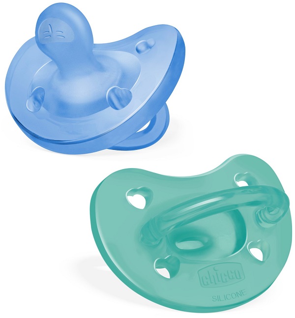 CHICCO GOMMOTTO SILICONE AZZURRO 16-36 MESI 2 PEZZI - farmachicca