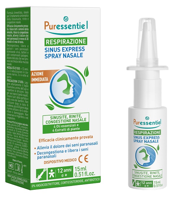 PURESSENTIEL SINUS SPRAY RESPIRAZIONE 15 ML - farmachicca