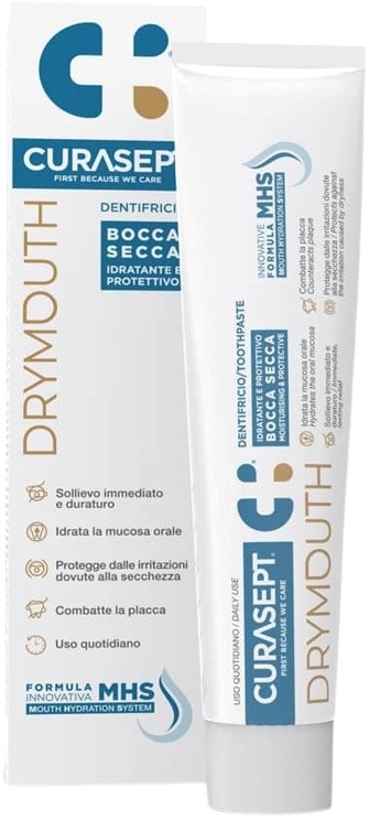 CURASEPT DRYMOUTH DENTIFRICIO 75 ML - farmachicca