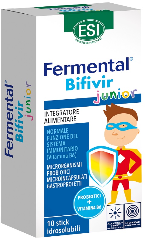 ESI FERMENTAL BIFIVIR JUNIOR 10 STICK IDROSOLUBILI - farmachicca