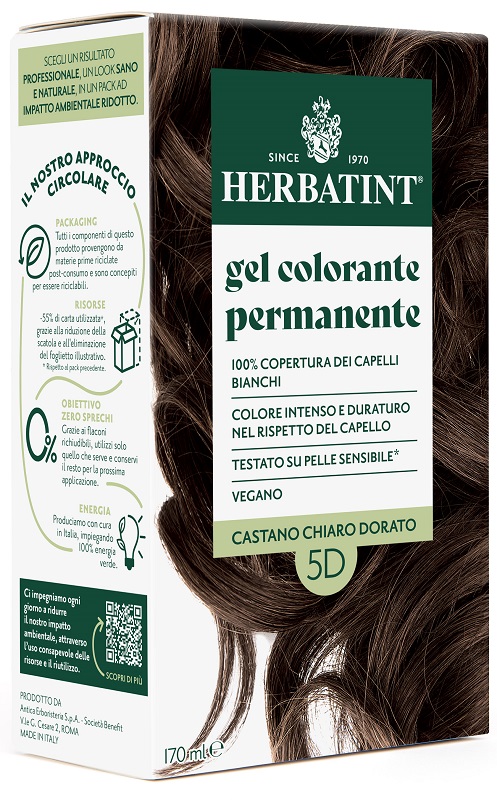 HERBATINT 5D CASTANO CHIARO DORATO 170 ML - farmachicca