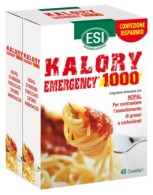 ESI KALORY EMERGENCY 1000 48 OVALETTE BIPACK - farmachicca